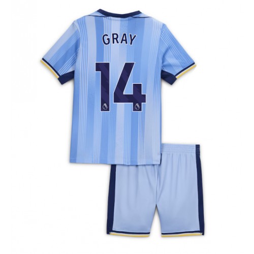 Fotbalové Dres Tottenham Hotspur Archie Gray #14 Dětské Venkovní 2024-25 Krátký Rukáv (+ trenýrky)